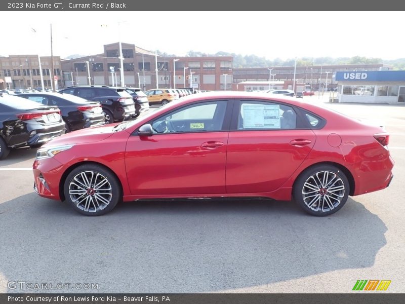 Currant Red / Black 2023 Kia Forte GT