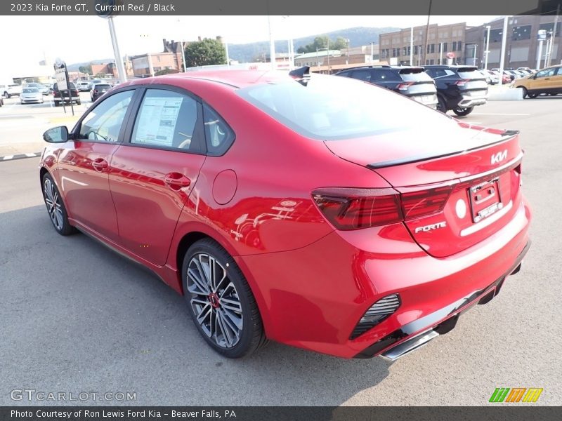 Currant Red / Black 2023 Kia Forte GT