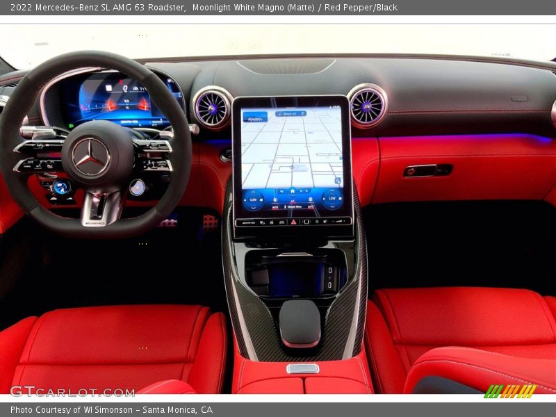 Dashboard of 2022 SL AMG 63 Roadster