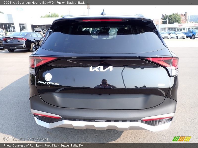 Fusion Black / Black 2023 Kia Sportage Hybrid EX AWD