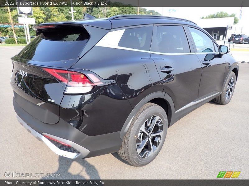 Fusion Black / Black 2023 Kia Sportage Hybrid EX AWD