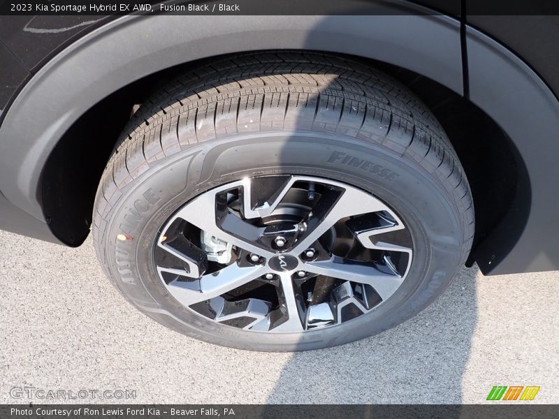 Fusion Black / Black 2023 Kia Sportage Hybrid EX AWD