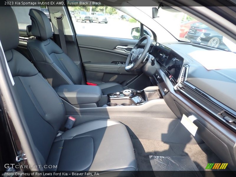 Fusion Black / Black 2023 Kia Sportage Hybrid EX AWD