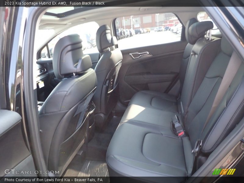 Fusion Black / Black 2023 Kia Sportage Hybrid EX AWD
