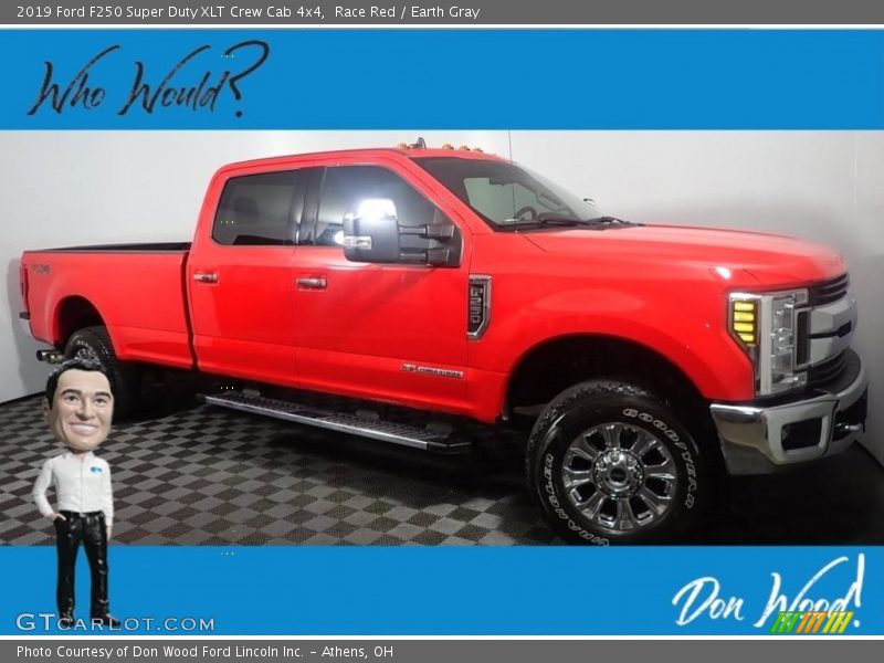 Race Red / Earth Gray 2019 Ford F250 Super Duty XLT Crew Cab 4x4