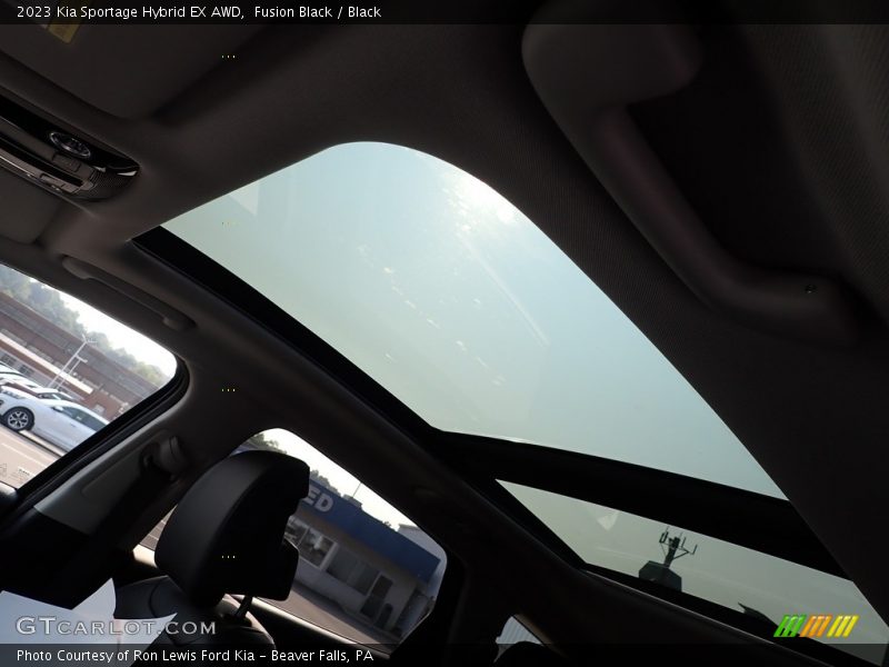 Fusion Black / Black 2023 Kia Sportage Hybrid EX AWD