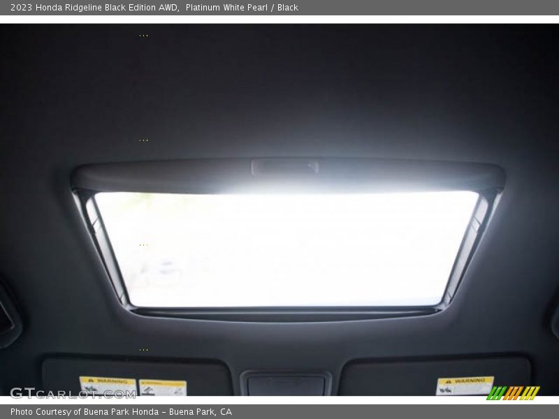 Platinum White Pearl / Black 2023 Honda Ridgeline Black Edition AWD