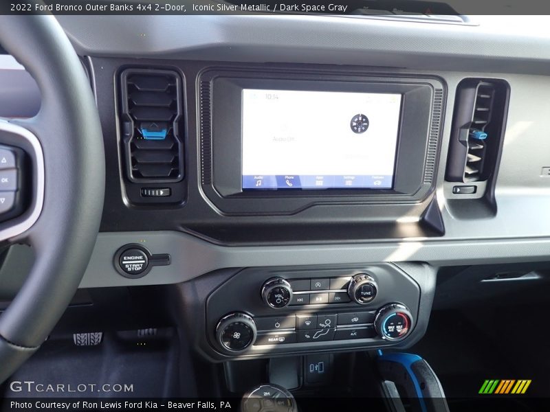 Controls of 2022 Bronco Outer Banks 4x4 2-Door