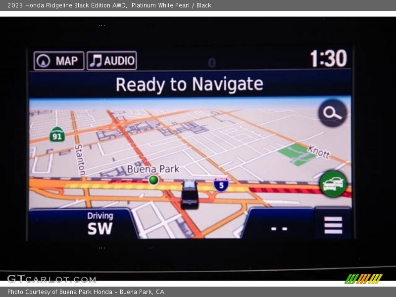 Navigation of 2023 Ridgeline Black Edition AWD