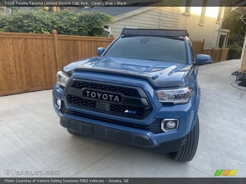 Cavalry Blue / Black 2019 Toyota Tacoma Limited Double Cab 4x4