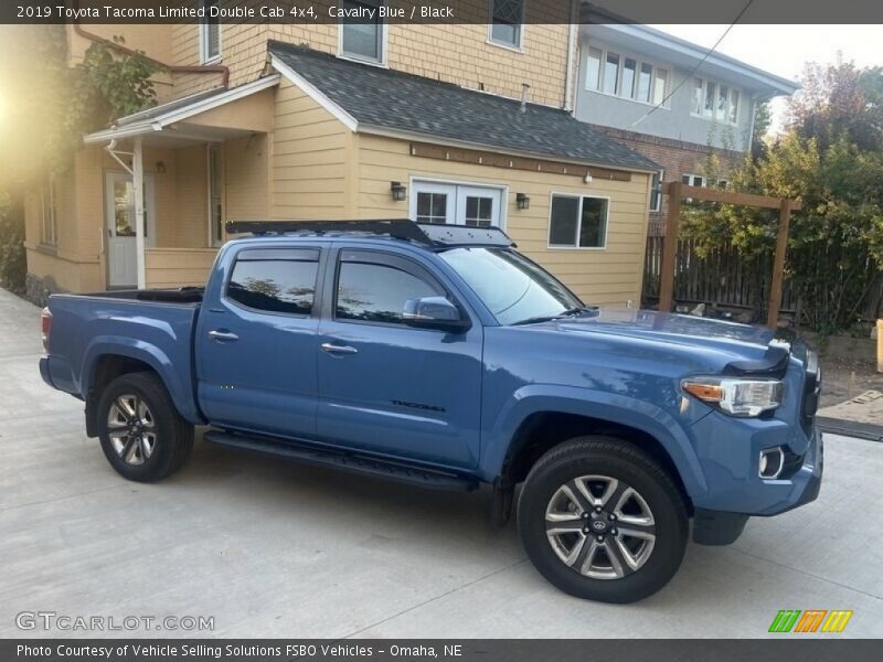 Cavalry Blue / Black 2019 Toyota Tacoma Limited Double Cab 4x4