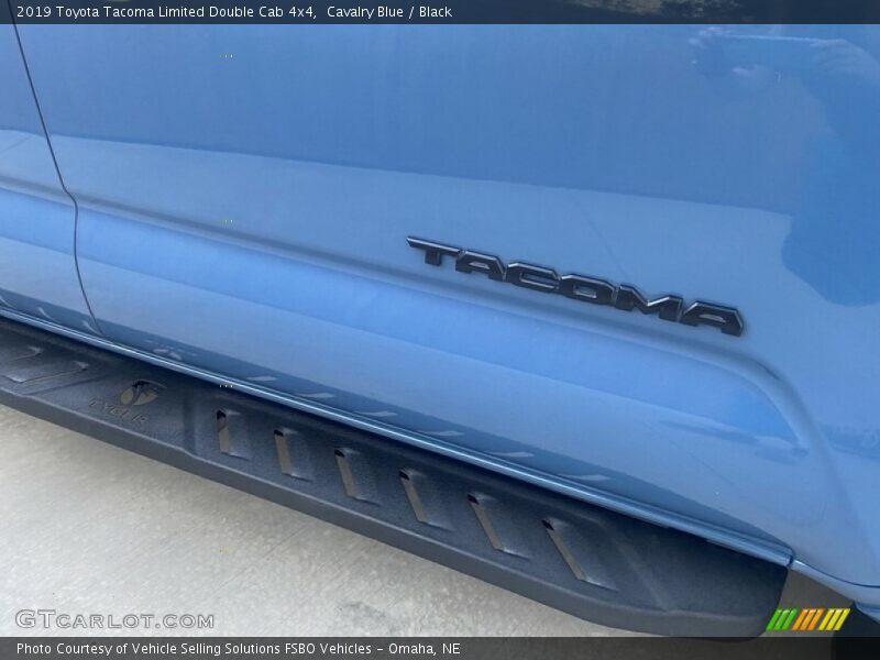 Cavalry Blue / Black 2019 Toyota Tacoma Limited Double Cab 4x4