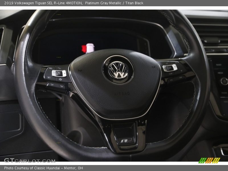 Platinum Gray Metallic / Titan Black 2019 Volkswagen Tiguan SEL R-Line 4MOTION