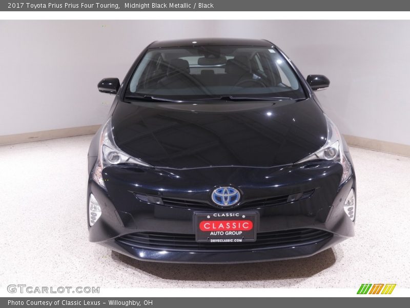 Midnight Black Metallic / Black 2017 Toyota Prius Prius Four Touring