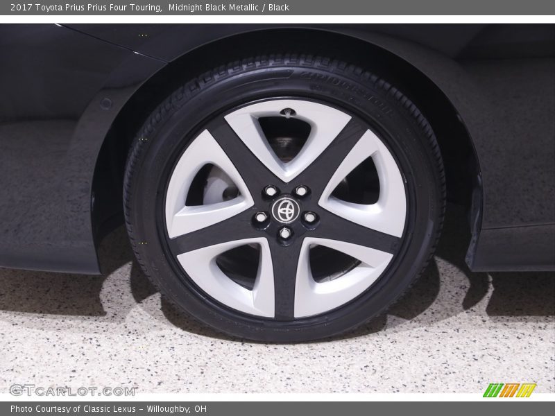 Midnight Black Metallic / Black 2017 Toyota Prius Prius Four Touring