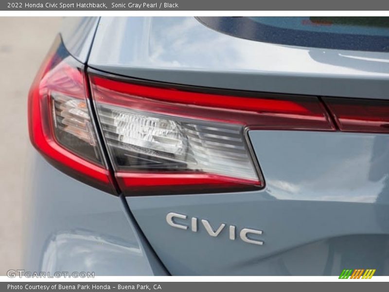 Sonic Gray Pearl / Black 2022 Honda Civic Sport Hatchback