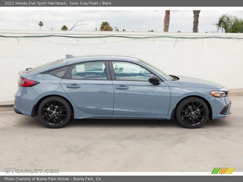 Sonic Gray Pearl / Black 2022 Honda Civic Sport Hatchback