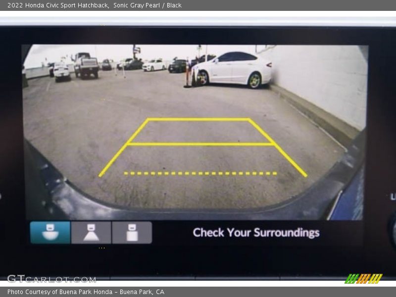 Sonic Gray Pearl / Black 2022 Honda Civic Sport Hatchback