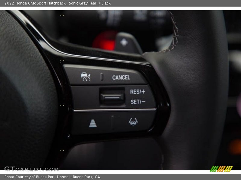 Sonic Gray Pearl / Black 2022 Honda Civic Sport Hatchback