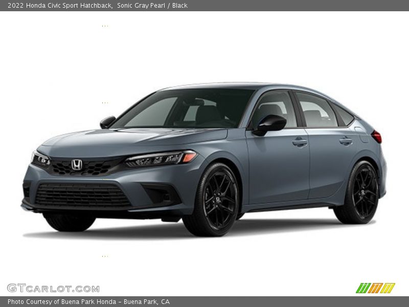 Sonic Gray Pearl / Black 2022 Honda Civic Sport Hatchback