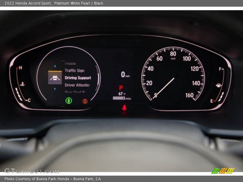 Platinum White Pearl / Black 2022 Honda Accord Sport