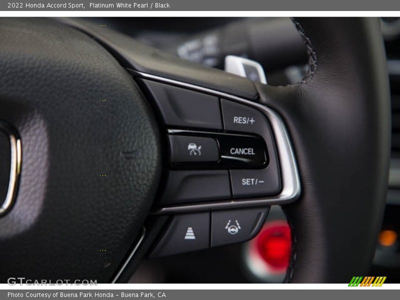 Platinum White Pearl / Black 2022 Honda Accord Sport
