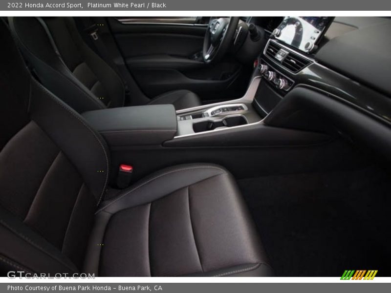 Platinum White Pearl / Black 2022 Honda Accord Sport