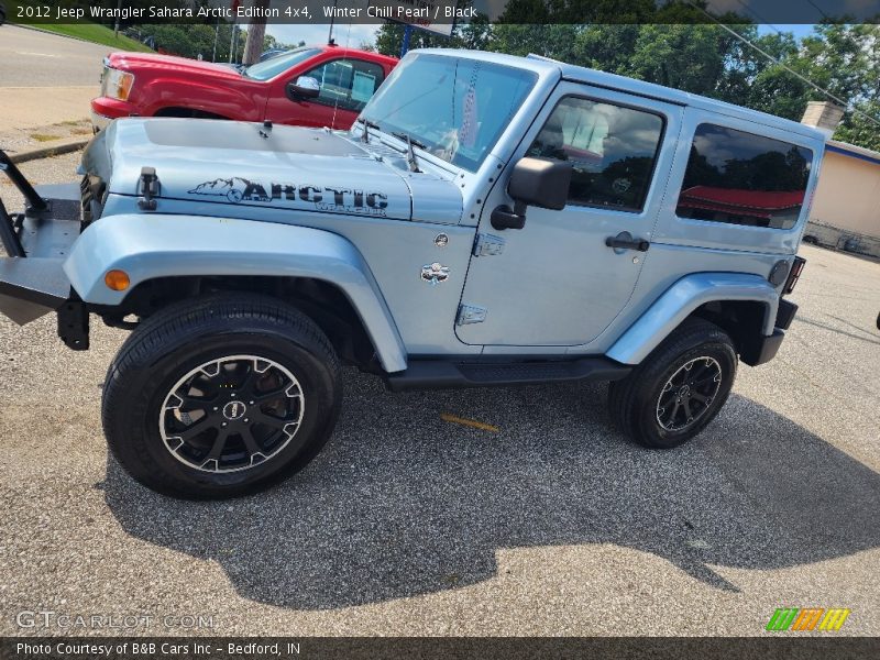 Winter Chill Pearl / Black 2012 Jeep Wrangler Sahara Arctic Edition 4x4