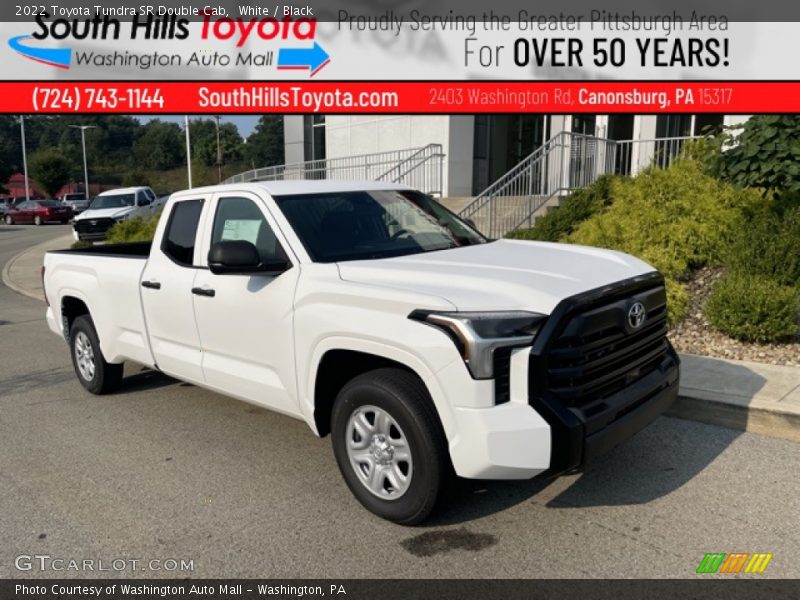 White / Black 2022 Toyota Tundra SR Double Cab