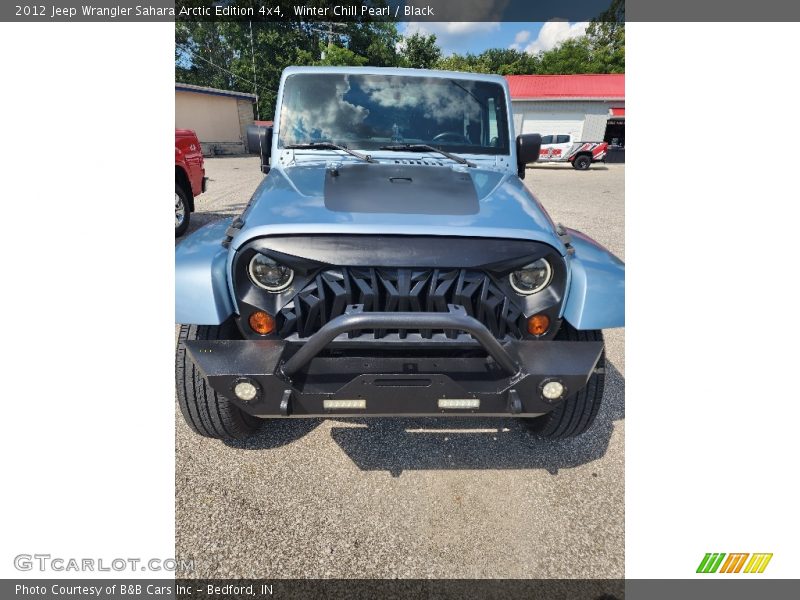 Winter Chill Pearl / Black 2012 Jeep Wrangler Sahara Arctic Edition 4x4