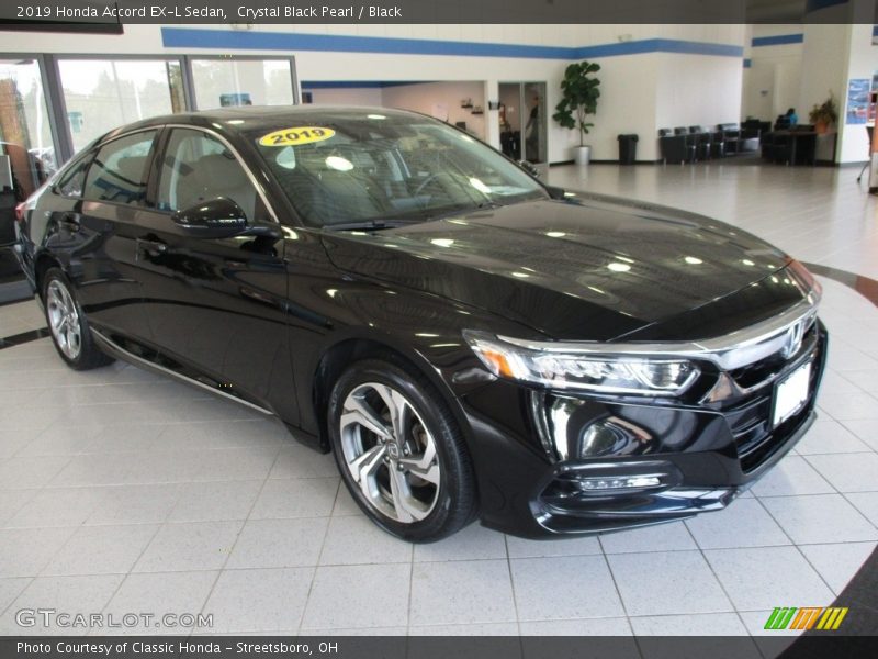 Crystal Black Pearl / Black 2019 Honda Accord EX-L Sedan