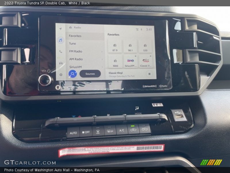 White / Black 2022 Toyota Tundra SR Double Cab
