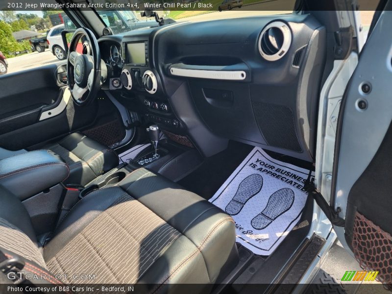 Winter Chill Pearl / Black 2012 Jeep Wrangler Sahara Arctic Edition 4x4