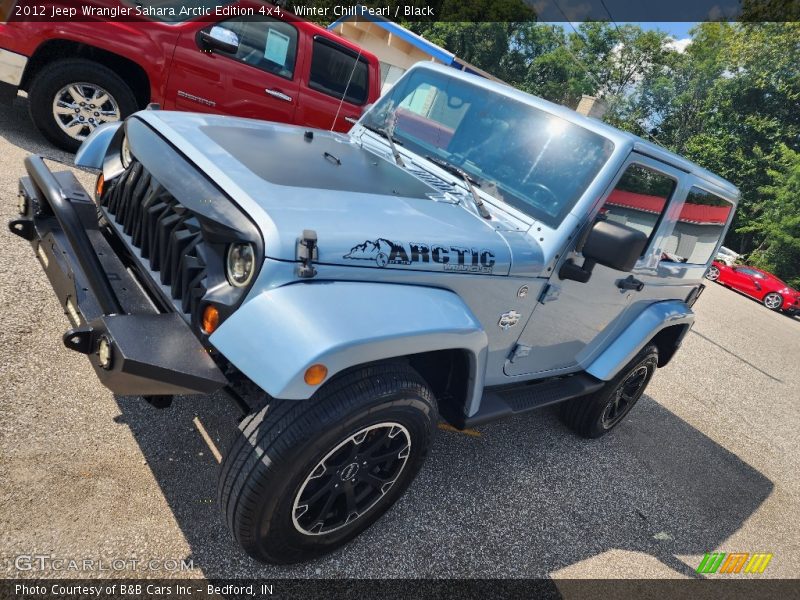 Winter Chill Pearl / Black 2012 Jeep Wrangler Sahara Arctic Edition 4x4