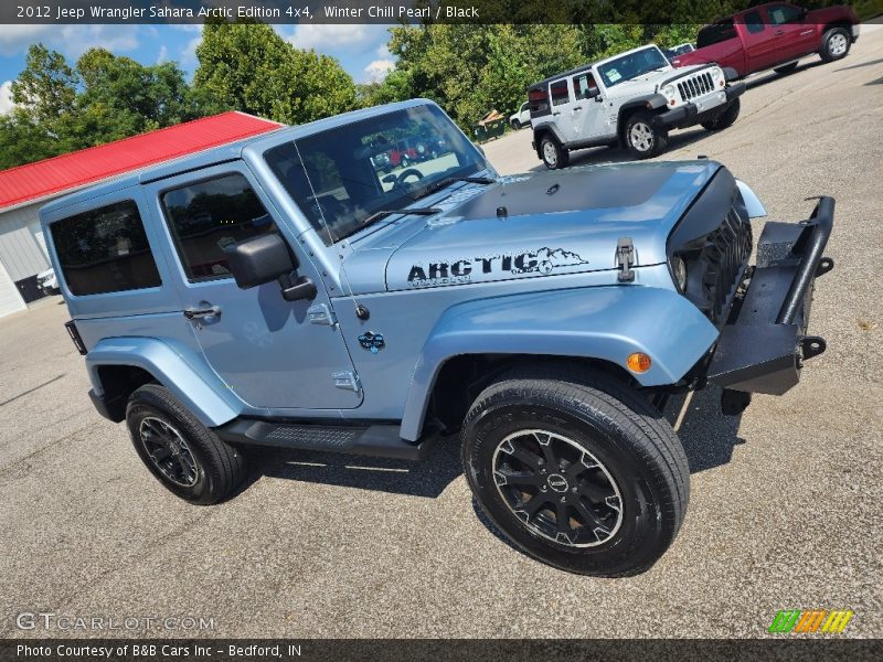 Winter Chill Pearl / Black 2012 Jeep Wrangler Sahara Arctic Edition 4x4