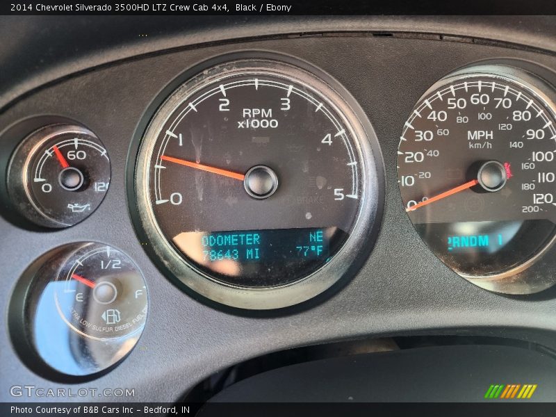 Black / Ebony 2014 Chevrolet Silverado 3500HD LTZ Crew Cab 4x4