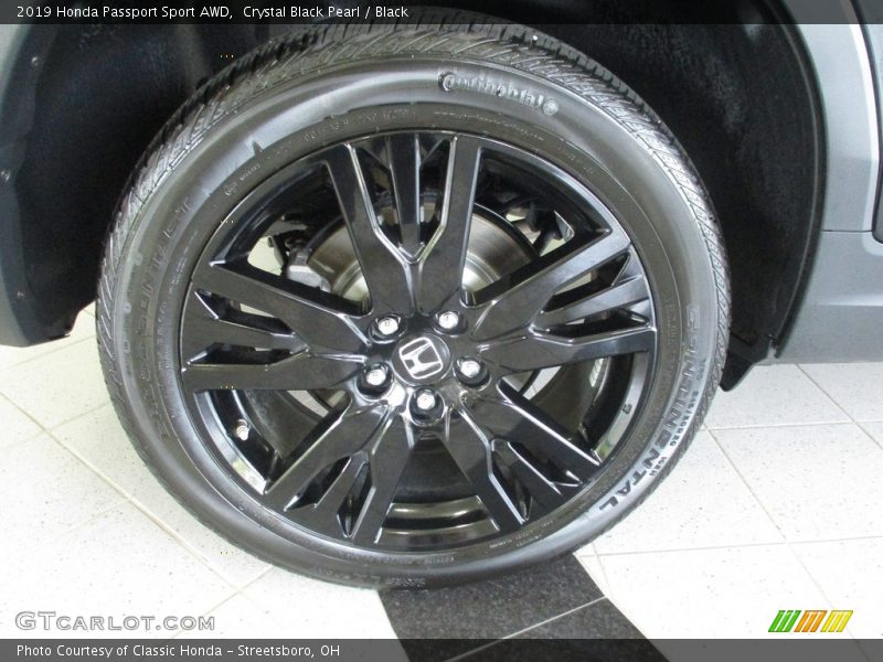 Crystal Black Pearl / Black 2019 Honda Passport Sport AWD