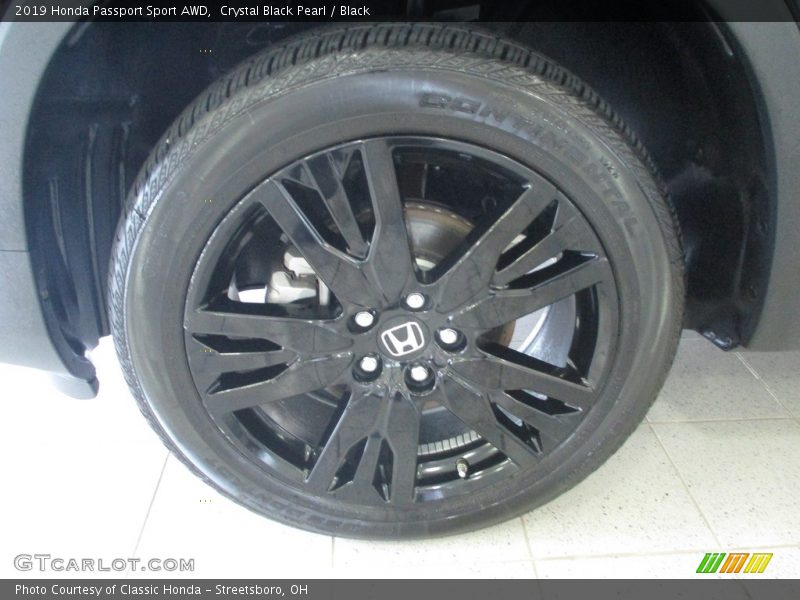 Crystal Black Pearl / Black 2019 Honda Passport Sport AWD