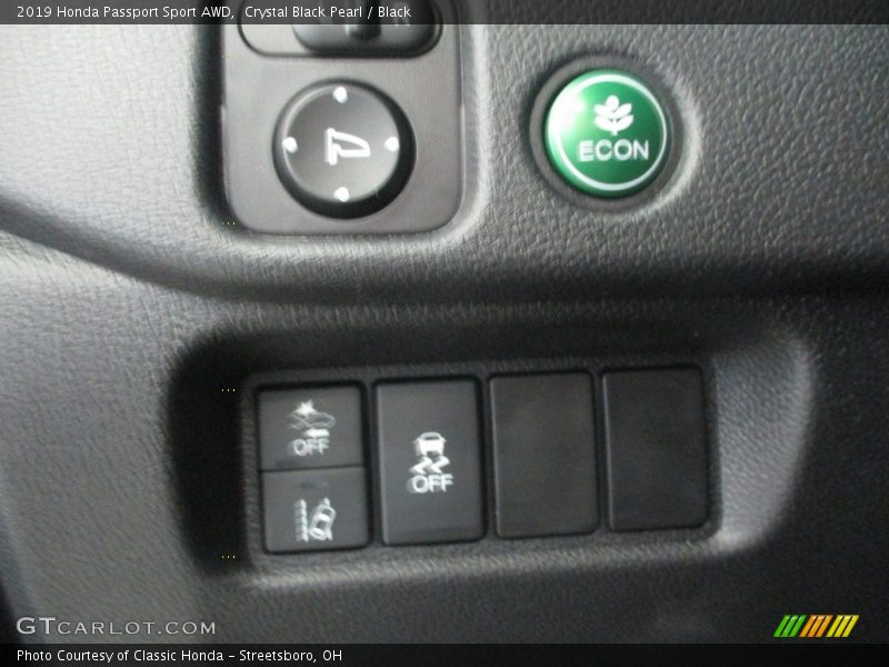 Crystal Black Pearl / Black 2019 Honda Passport Sport AWD