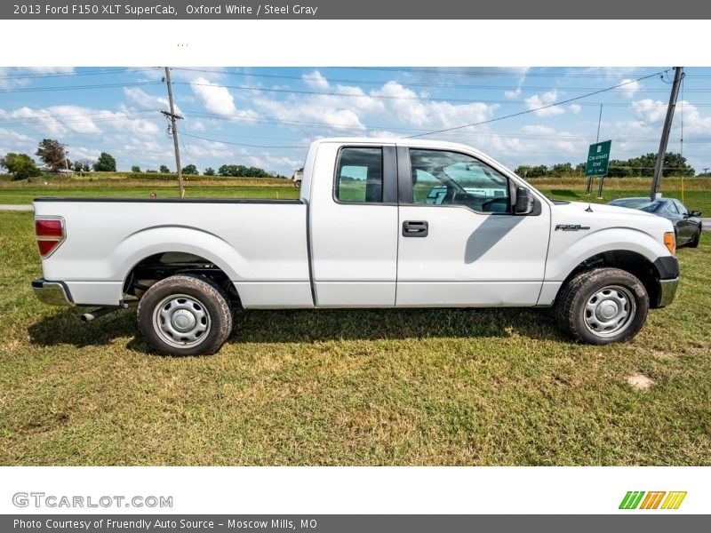 Oxford White / Steel Gray 2013 Ford F150 XLT SuperCab