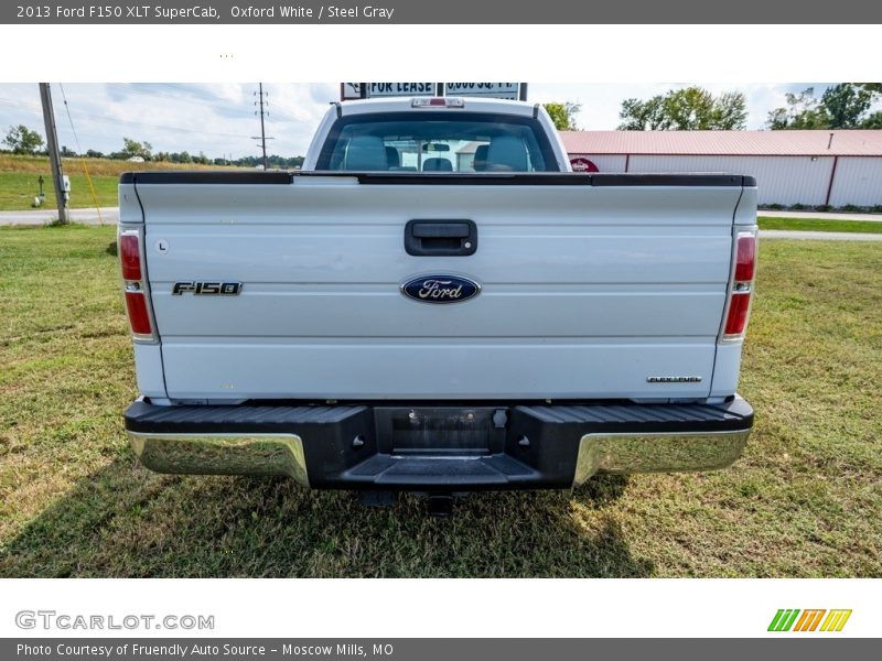 Oxford White / Steel Gray 2013 Ford F150 XLT SuperCab