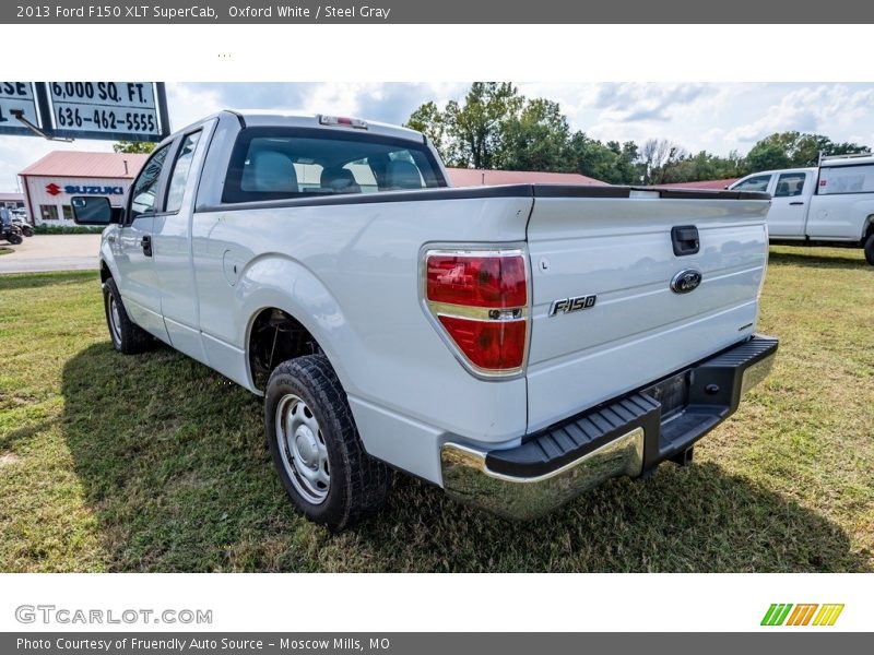 Oxford White / Steel Gray 2013 Ford F150 XLT SuperCab