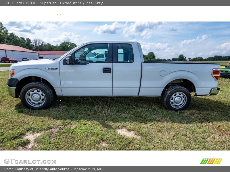 Oxford White / Steel Gray 2013 Ford F150 XLT SuperCab