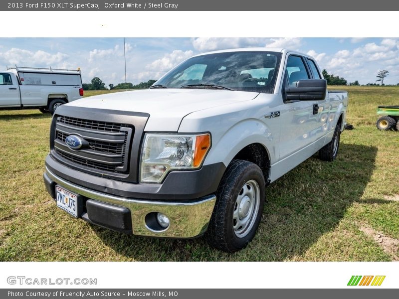 Oxford White / Steel Gray 2013 Ford F150 XLT SuperCab