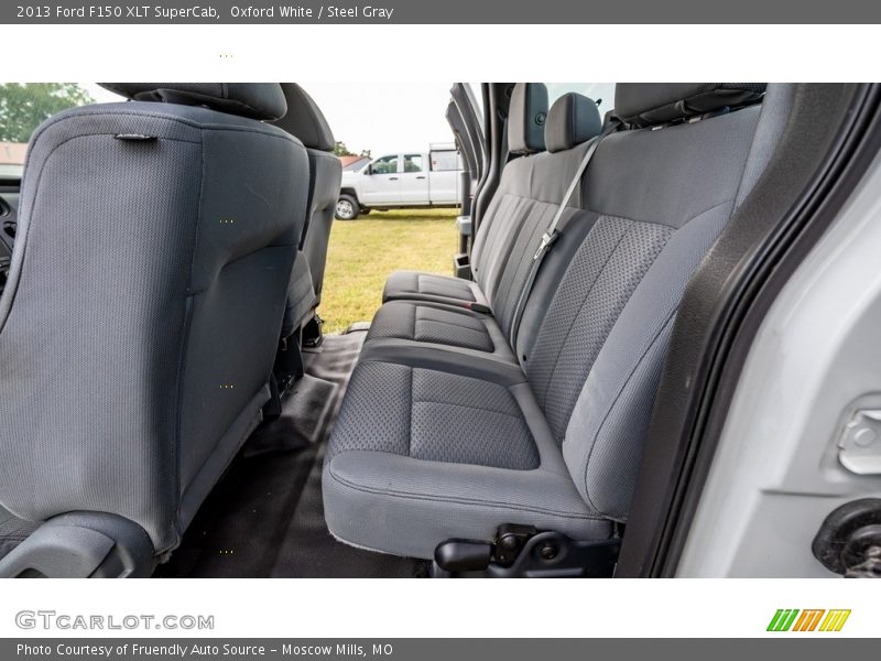 Oxford White / Steel Gray 2013 Ford F150 XLT SuperCab
