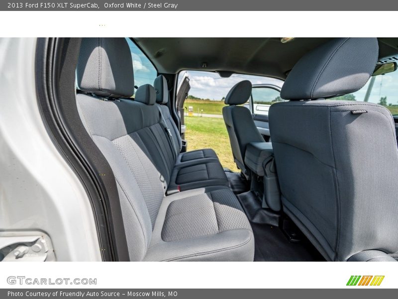 Oxford White / Steel Gray 2013 Ford F150 XLT SuperCab
