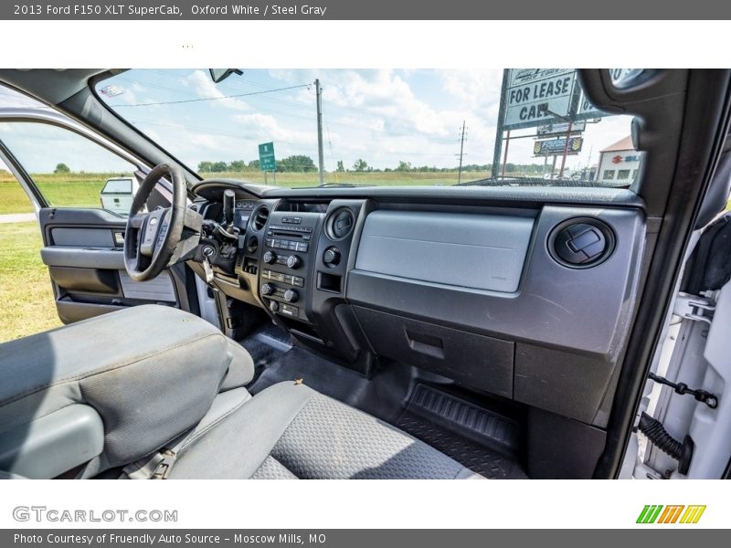 Oxford White / Steel Gray 2013 Ford F150 XLT SuperCab
