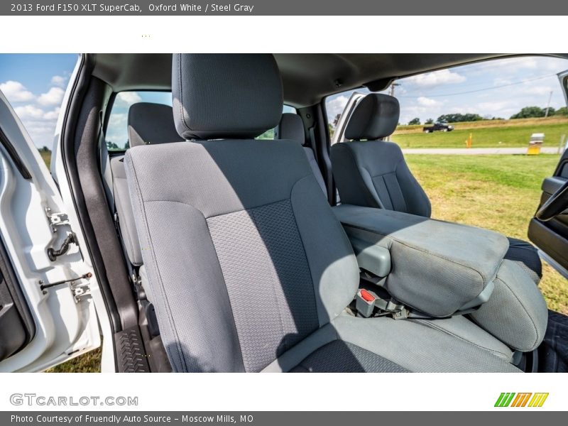 Oxford White / Steel Gray 2013 Ford F150 XLT SuperCab