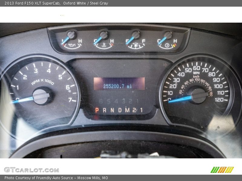 Oxford White / Steel Gray 2013 Ford F150 XLT SuperCab