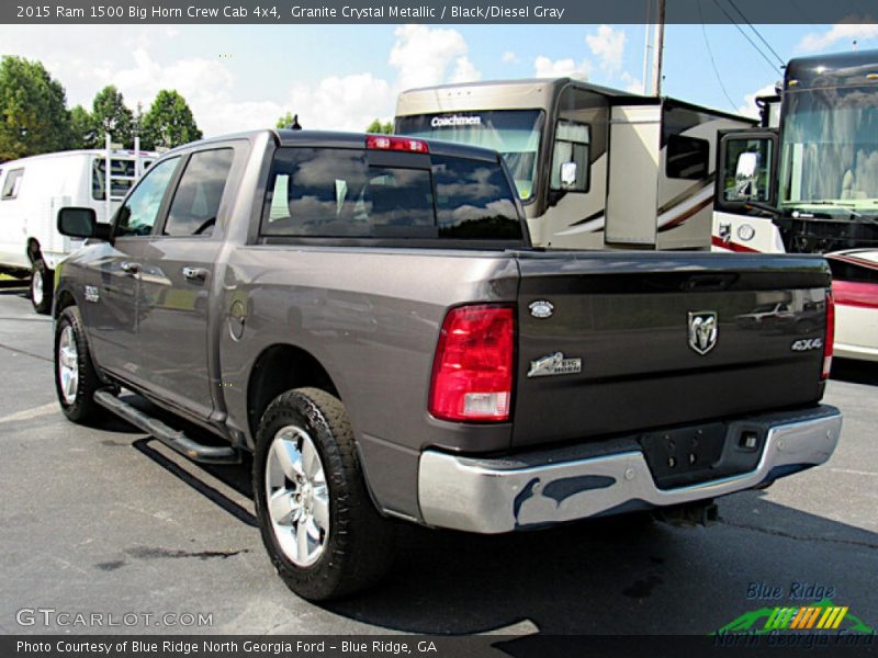 Granite Crystal Metallic / Black/Diesel Gray 2015 Ram 1500 Big Horn Crew Cab 4x4